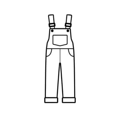 X-Schnittmuster Overall Kinder