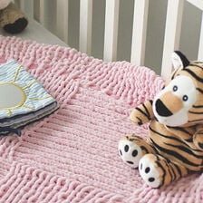 X-Babydecke stricken