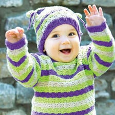 X-Babymütze stricken