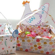 X-Osterkörbchen basteln