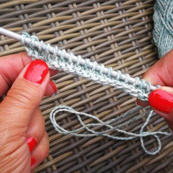 X-Linke maschen stricken