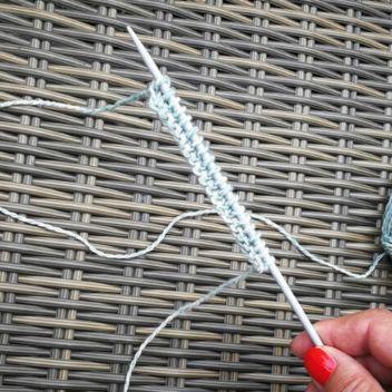 X-Rechte Maschen stricken