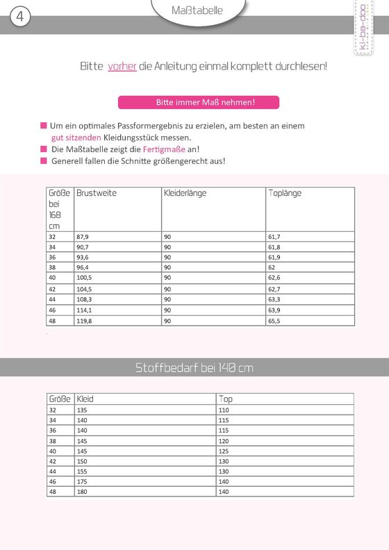 Ebook/Nähanleitung Top/Kleid Karla, Gr. 32-48 image number 2