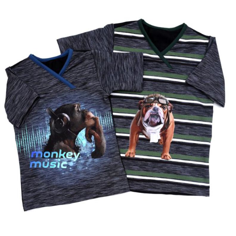 Lang und Kurzarm Shirt "ARIANE" Ebook und Schnitt Gr. 62-104 image number 1