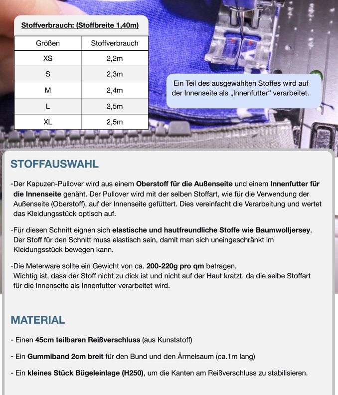 Pullover #Greta Nähanleitung und Schnittmuster (XS-XL) image number 9