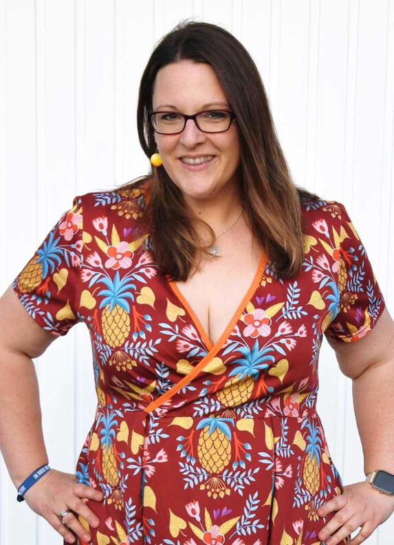 Bluse ALOE curvy (46-56) Schnittmuster Schößchenbluse image number 4