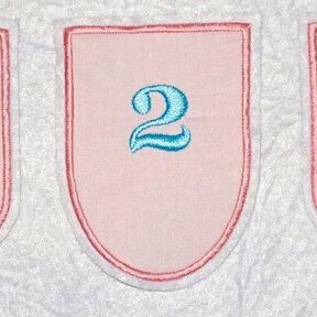 Stickdatei - Wimpel rund Rahmen 