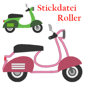 Motorroller Stickdatei 