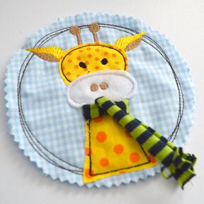 Stickdatei Giraffe doodle 4er SET 10x10cm