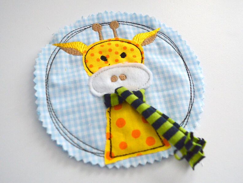 Stickdatei Giraffe doodle 4er SET 10x10cm image number 2
