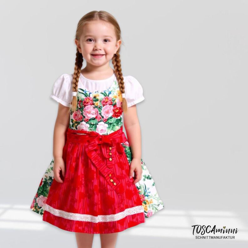 Schnittmuster Kinder Dirndl Herzilein Gr. 80-140 Beamerdatei image number 6