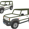 Stickdatei - Geländewagen Auto für Stoffapplikationen thumbnail number 4