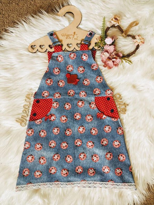 Latzkleid LUNA für Jeans & Cord Gr. 80 - 128 image number 7