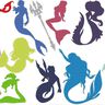 Meerjungfrau 2 Silhouette 19 Motive Stickdatei thumbnail number 2