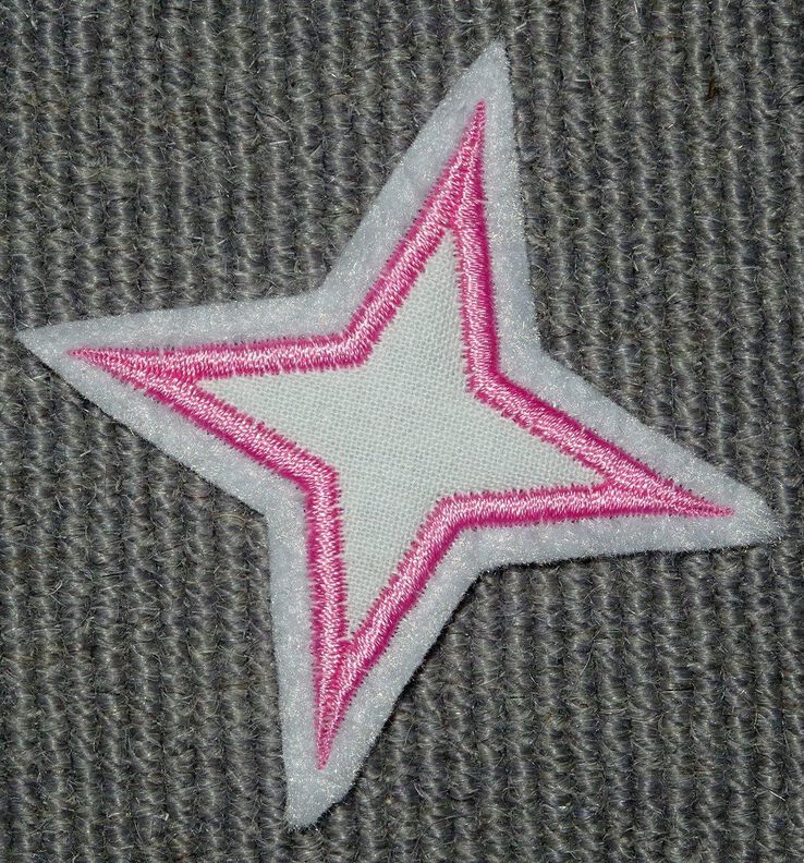 Stickdatei Stern mit 4 Ecken für Stoffapplis in 16 Größen image number 5