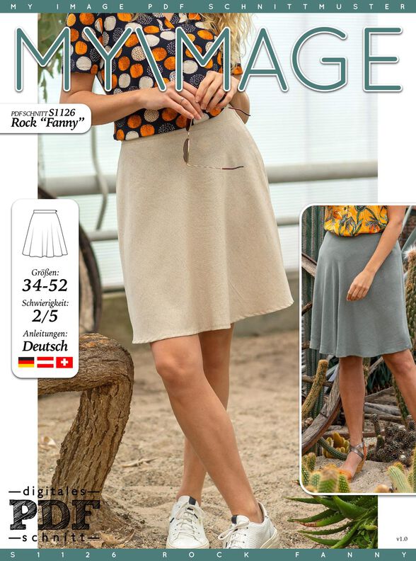 Rock FANNY N&auml;hanleitung + Schnitt image number 2