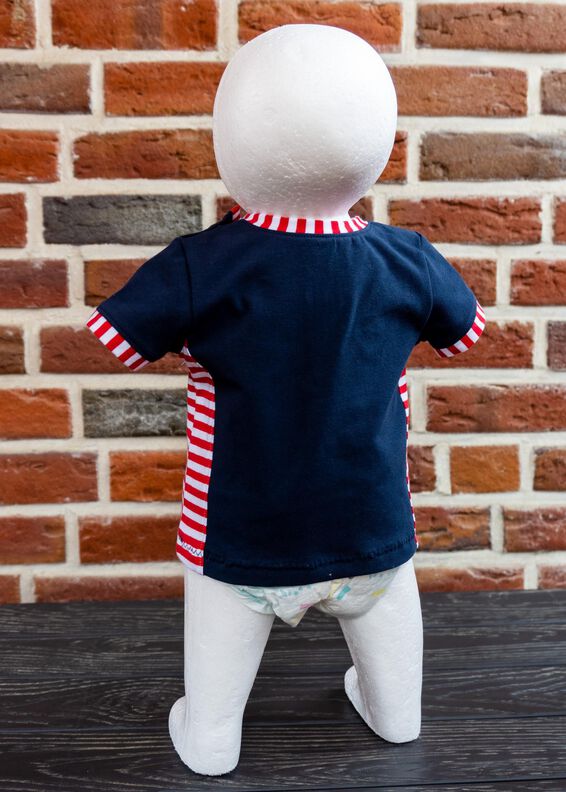 Lia – Baby Shirt mit Rüsche und Knopfleiste Gr. 56-98, A4+A0 image number 5