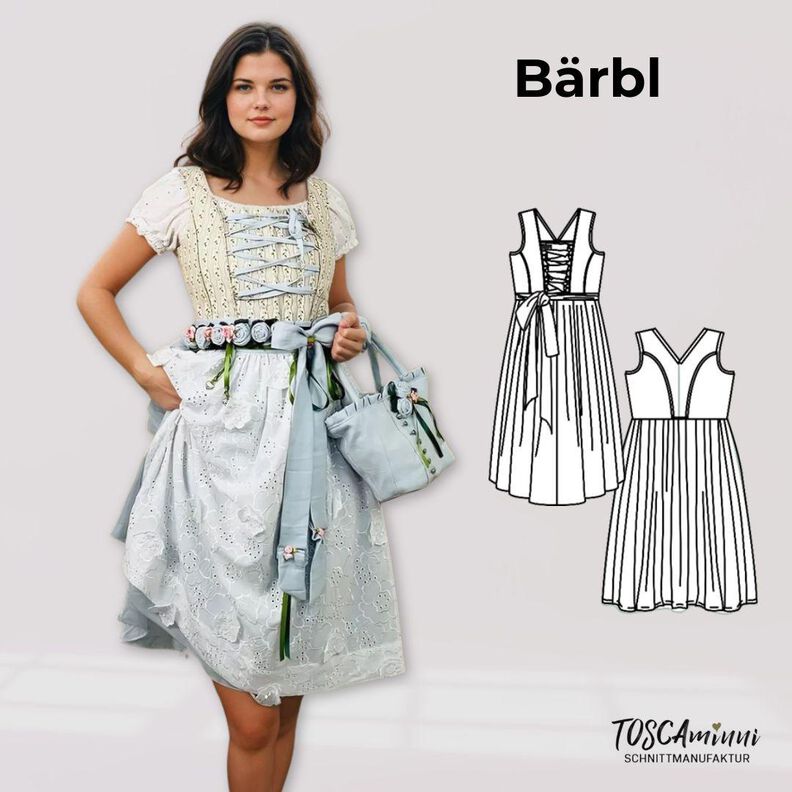 Schnittmuster Damen Dirndl Bärbl Gr. 34-54 image number 1
