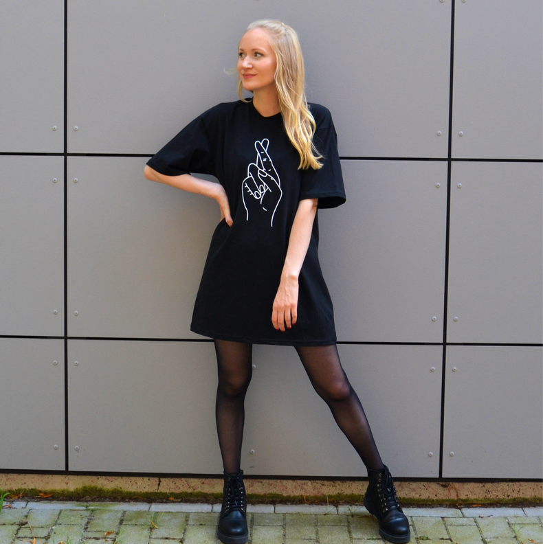 Oversized t shirt kleid outlet