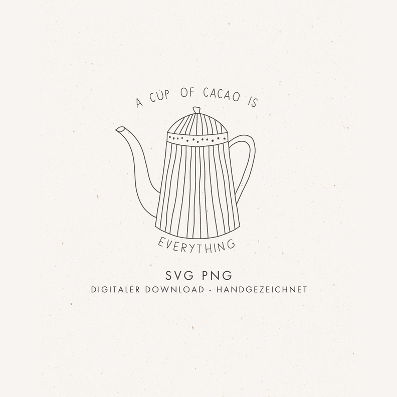 Plotter- und Laserdatei "CUP" SVG PNG image number 1