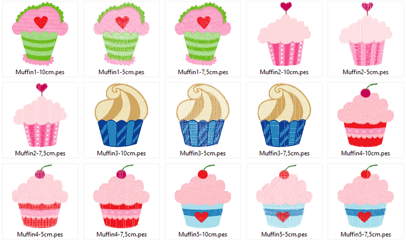 Muffin Stickdatei image number 2