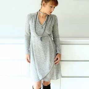 Kleid, Tunika (34-54) CARA MIA Schnittmuster in Wickeloptik