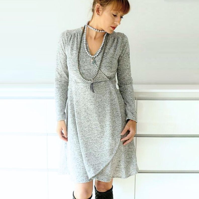 Kleid, Tunika (34-54) CARA MIA Schnittmuster in Wickeloptik image number 1