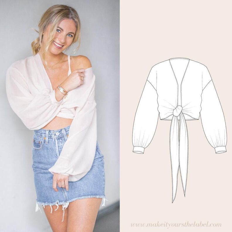 Boho Top/ Oversized Oberteil / Bluse - 34-44 image number 1