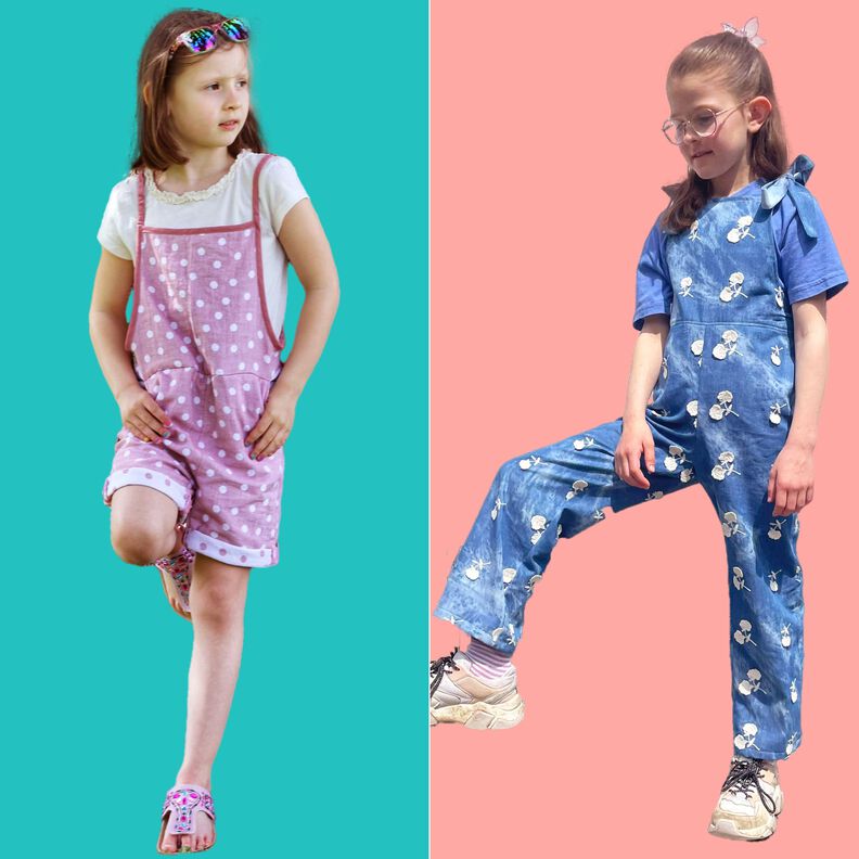 Kinder Latzhose Latzshorts viele Varianten JALAN ♥Gr. 92-164 image number 3