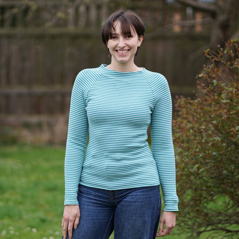 Raglan Shirt Damen Pullover slim nähen Gr. 34-40 image number 8