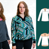 Kikyo schicker Pullover mit Wickelkragen BU 80-116, A4+A0 thumbnail number 11
