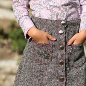 Ebook/N&auml;hanleitung A-Linien Rock JORDIS Kinder Gr. 92-164