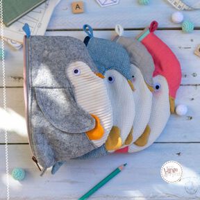 Pinguin Mäppchen – Schnittmuster & Nähanleitung