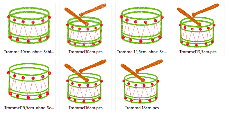 Stickdatei Trommel image number 4