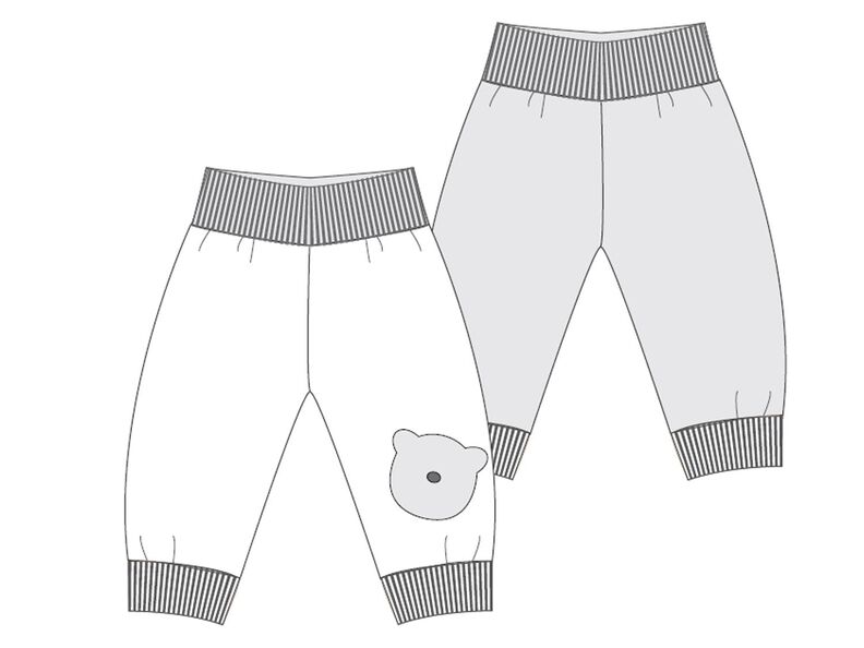 BEBE Baby Hose Strampler für Junge + Mädchen Schnittmuster image number 6