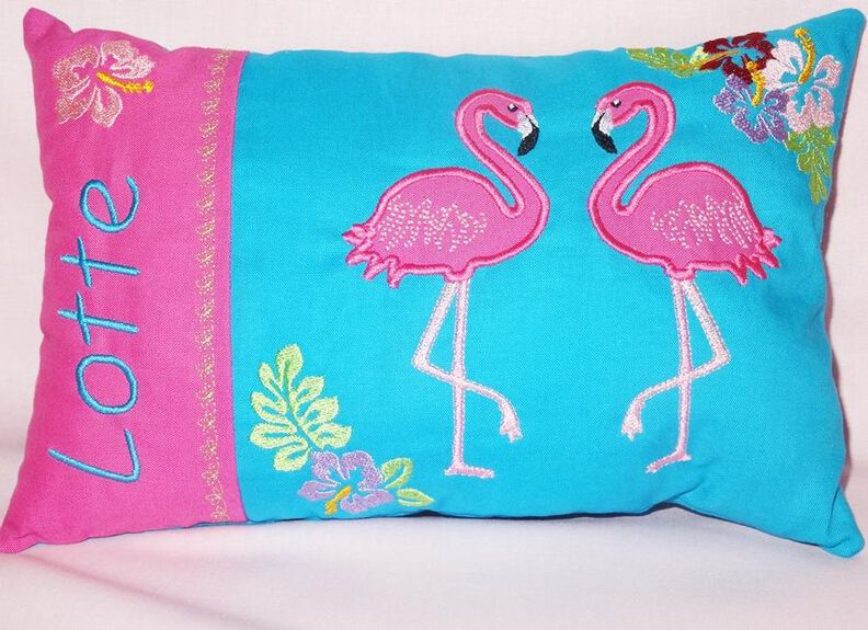 Flamingo Taschenmotiv + Kissen ITH image number 2