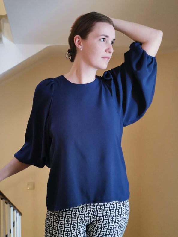 Bluse mit Puffärmeln (34-56) Fabulosa Damen Schnittmuster image number 2