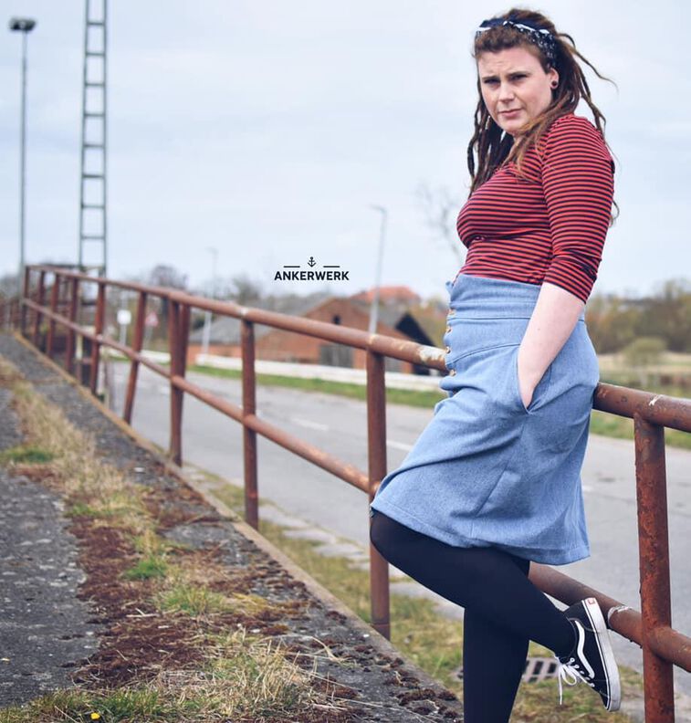 *Ladies tight Skirt* High Waist Rock Gr. 32 - 56 image number 6