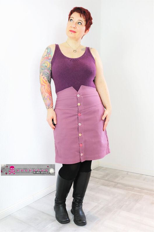 *Ladies tight Skirt* High Waist Rock Gr. 32 - 56 image number 3