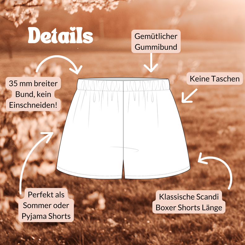Einfache Shorts | Pyjama Shorts | Boxer Shorts Damen image number 3