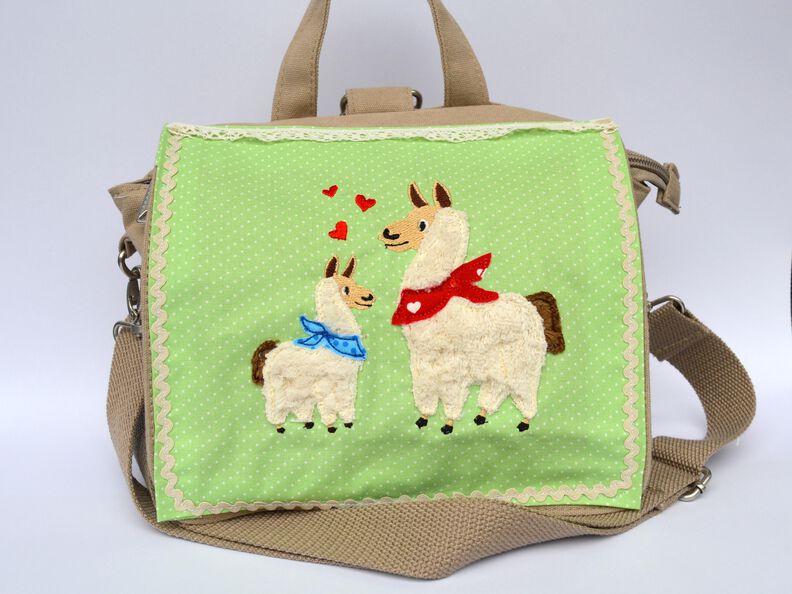Stickdatei Lama Love, Alpaka für den 13x18cm Rahmen image number 3