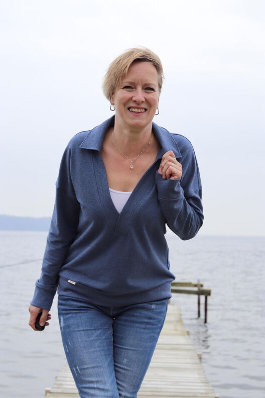 Ebook lillesol women Pullover mit Kragen "Vinta" image number 5