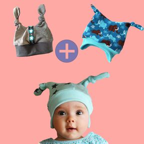 Knotenmütze (Un-)Gefüttert Baby Mütze IcyMiniMop♥Gr.KU 37-56