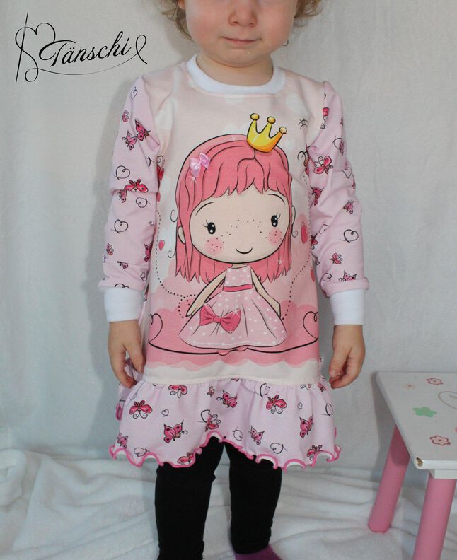 Babytunika Tilda Gr. 50 - 92 Rüschen + Raffung image number 4