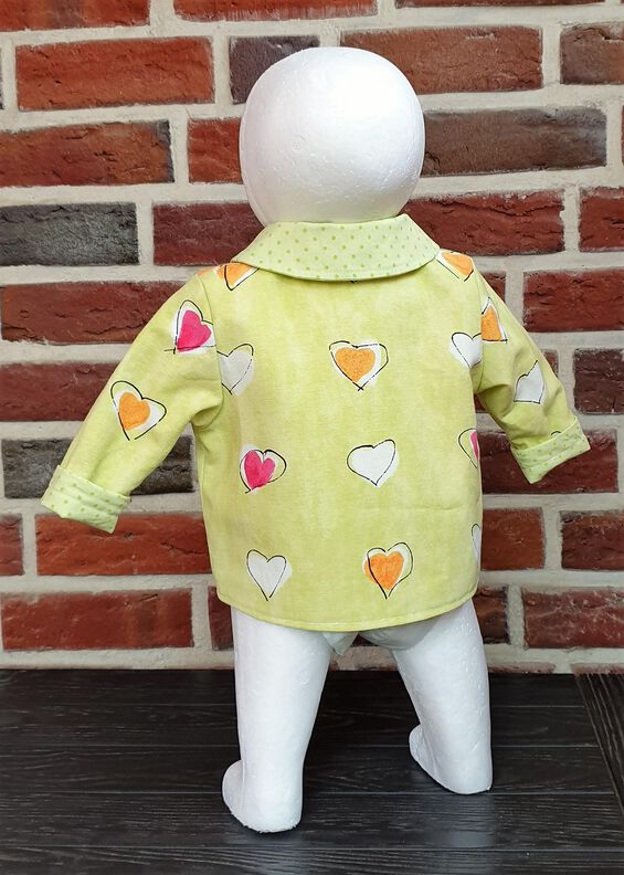 Charly – Babyjacke mit Kapuze oder Kragen Gr. 44-98, A4+A0 image number 8