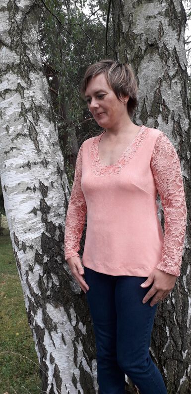Shirt PETITE ELFIE Gr. 34-48 PDF-Schnitt A4, A0, Anleitung image number 7