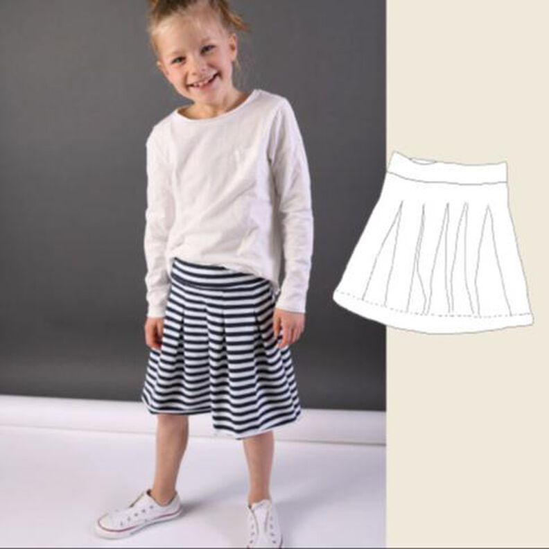  "Isabella Skirt" Sweat-Falten-Rock / Schnittmuster image number 1