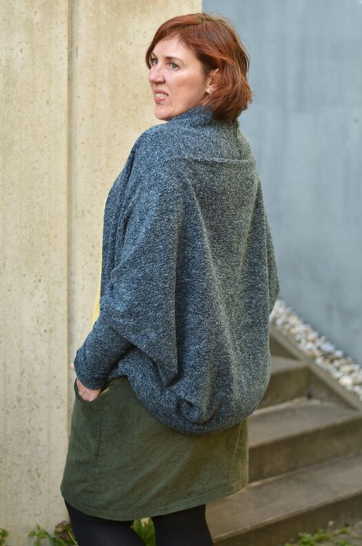 Cocon Strickjacke (32-56) MACAPA Damen Schnittmuster Jacke image number 6