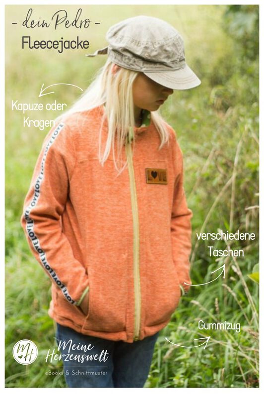 Fleecejacke Kind Schnittmuster Gr. 128-176 - dein PEDRO #76 image number 4