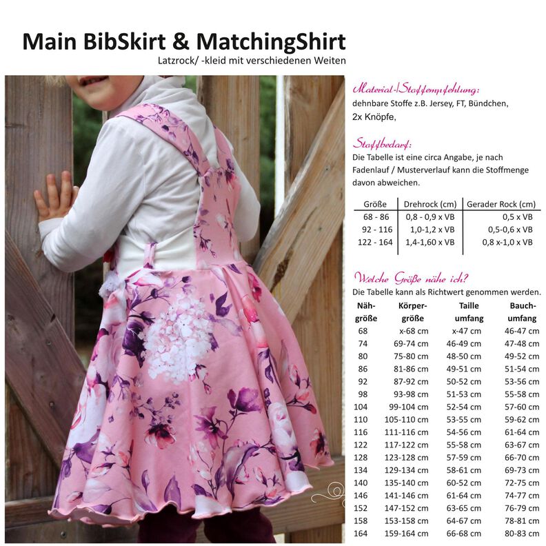 Main BibSkirt (Latzrock / Latzkleid) + GRATIS Shirt image number 1